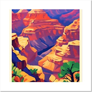 fauvism art of grand canyon usa Posters and Art